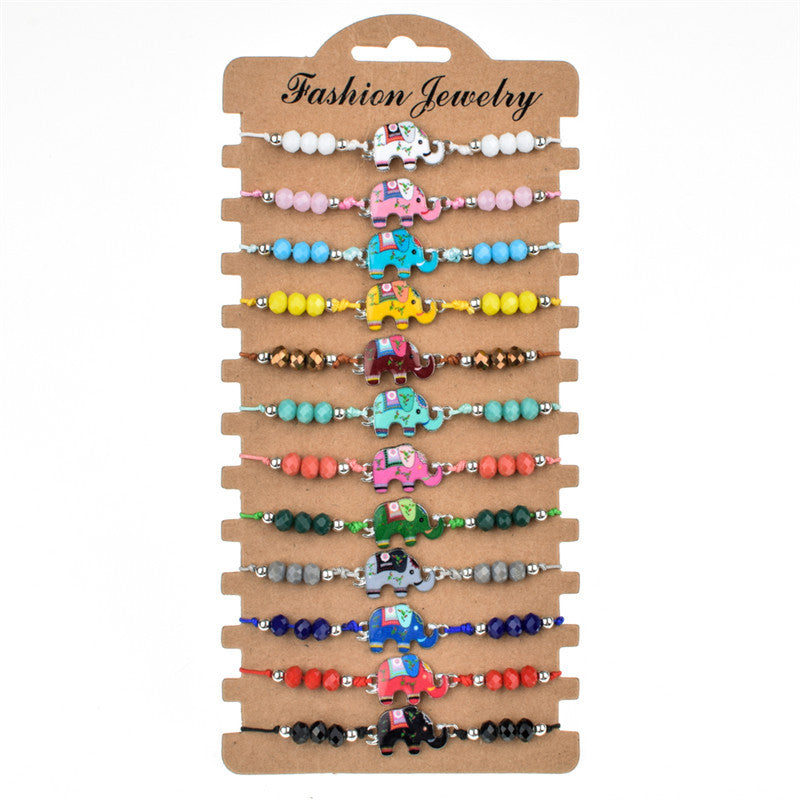 Wholesale Alloy Colored Crystal Bracelets